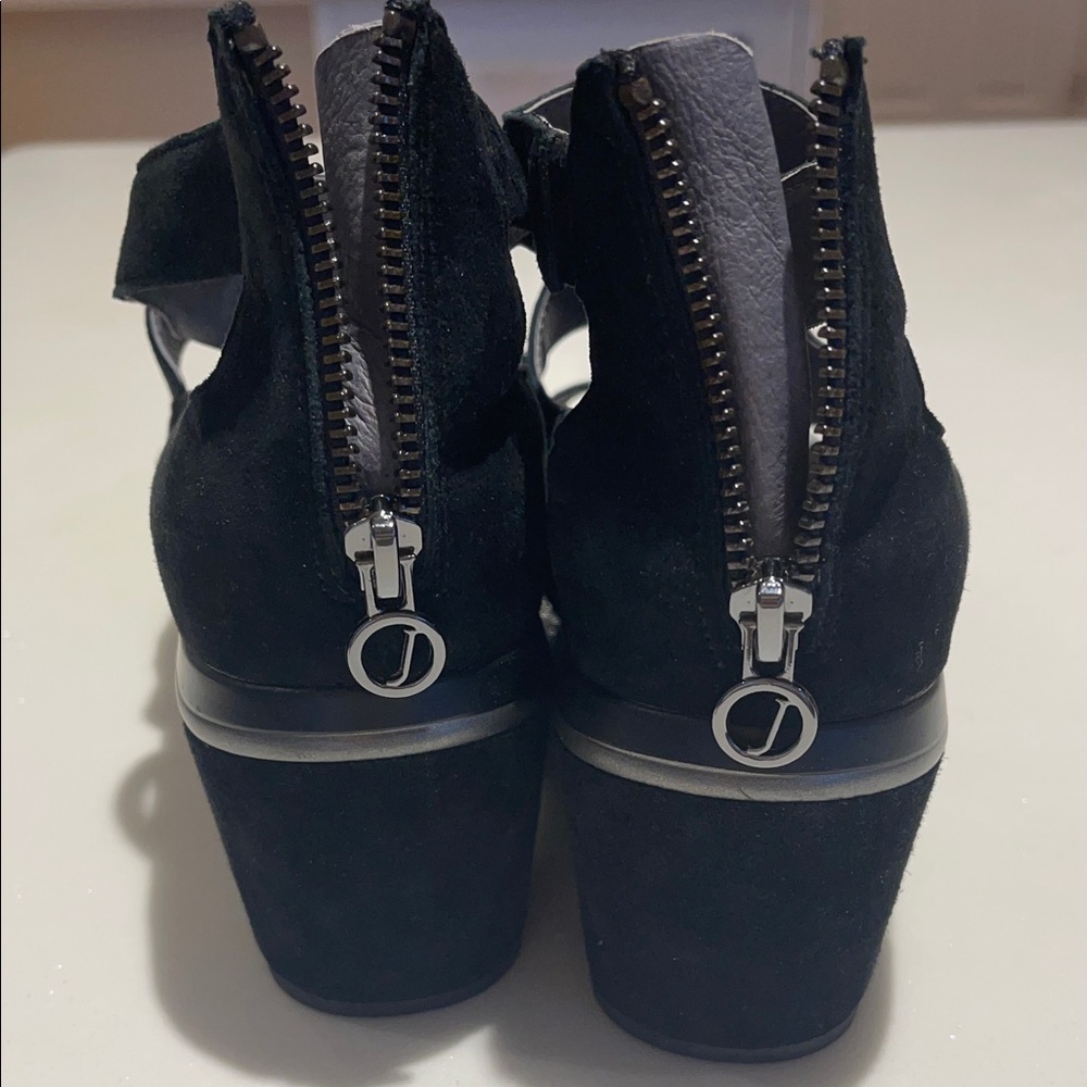 Jambu Black Suede Women's Heeled Sandals size 8M - Picture 5 of 9